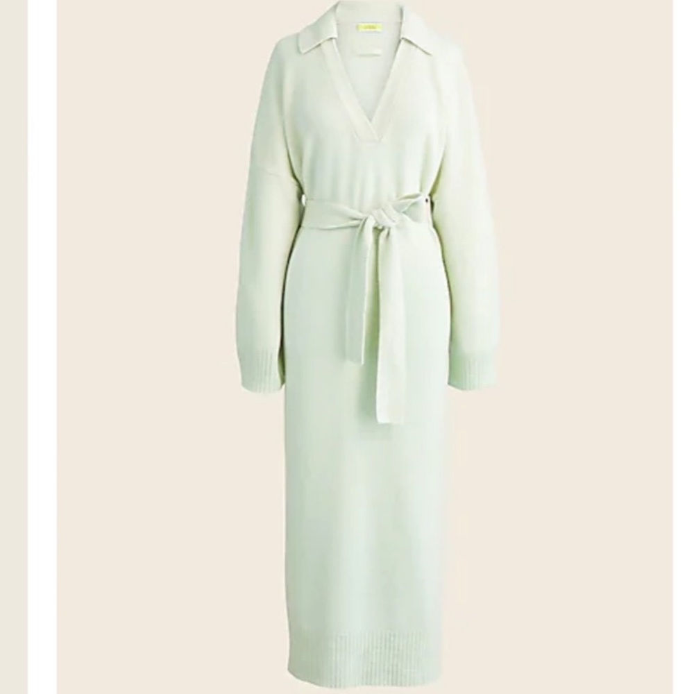 J. Crew Soft Green Cashmere Sweater L/XL (oversized)
